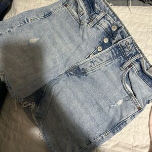 Old Navy Distressed Light Blue Shorts